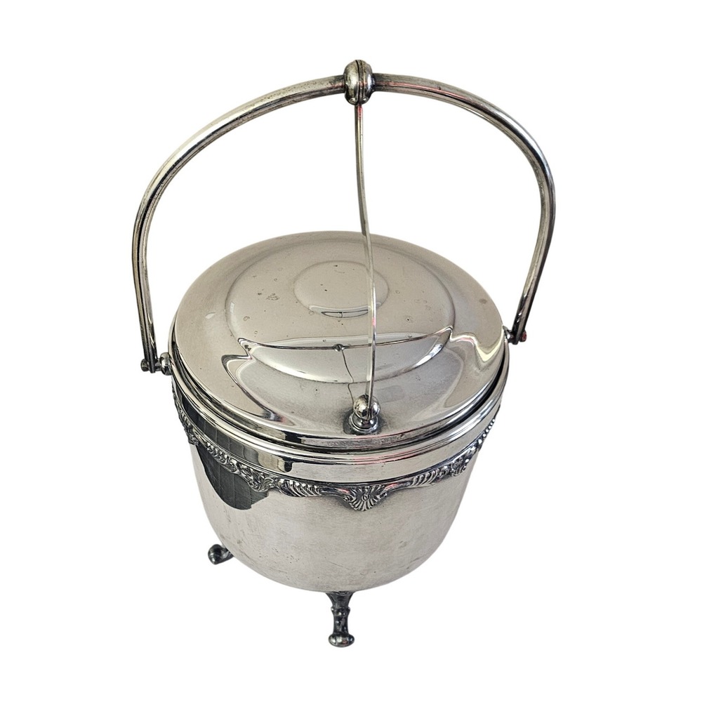 Vintage Sheridan EPS‎ Silver Plated Ice Bucket - Victorian Claw Feet Style - Picture 6 of 14